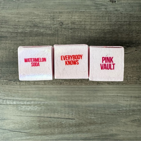 Jeffree Star Supreme Gloss Bundle of 3 Watermelon Soda,Everybody Knows,Pink Soda - Picture 2 of 13